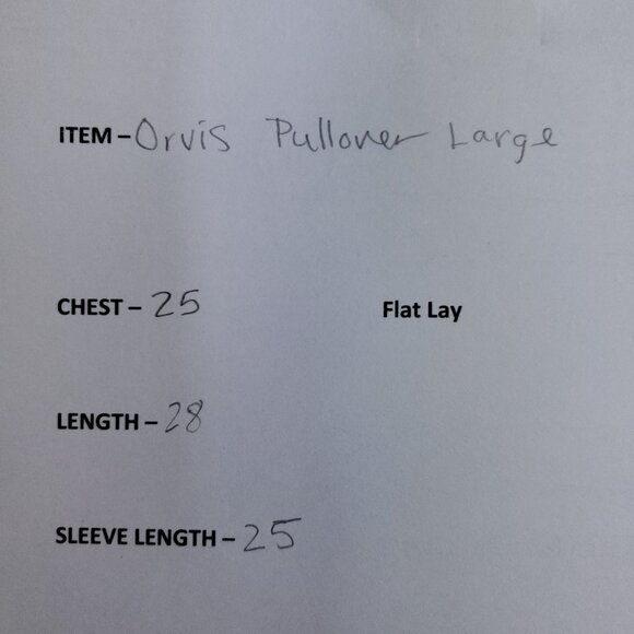 Orvis Wrap Neck Pullover Men's Size Large Cream Gray - Picture 6 of 6